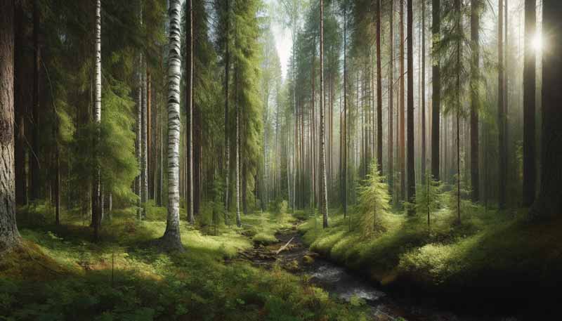 A view to the Finnish forest
